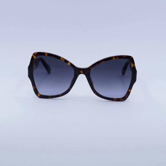 Moschino MOS099/S 0086 9O Sunglasses Havana Butterfly Frame, Grey Lenses main image 7